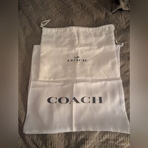 Coach White Dust Bags Set of 2